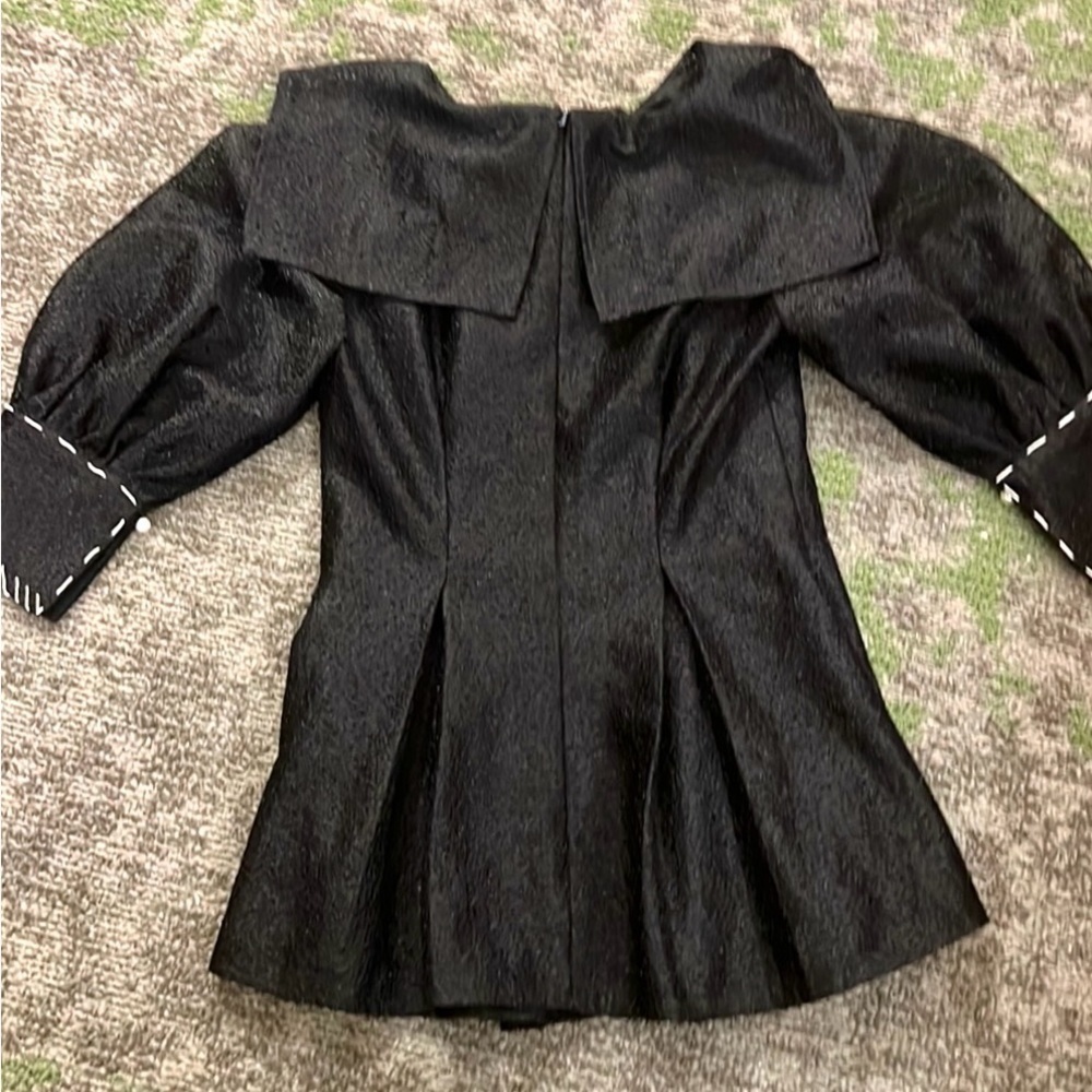 🖤Amy Store, Incredible and Perfect, Unique Peplum Blouse, Size Medium - Picture 3 of 9
